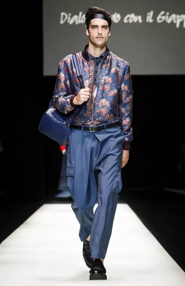 EMPORIO ARMANI MENSWEAR PAVASARIO VASAROS 2018 MILANO44