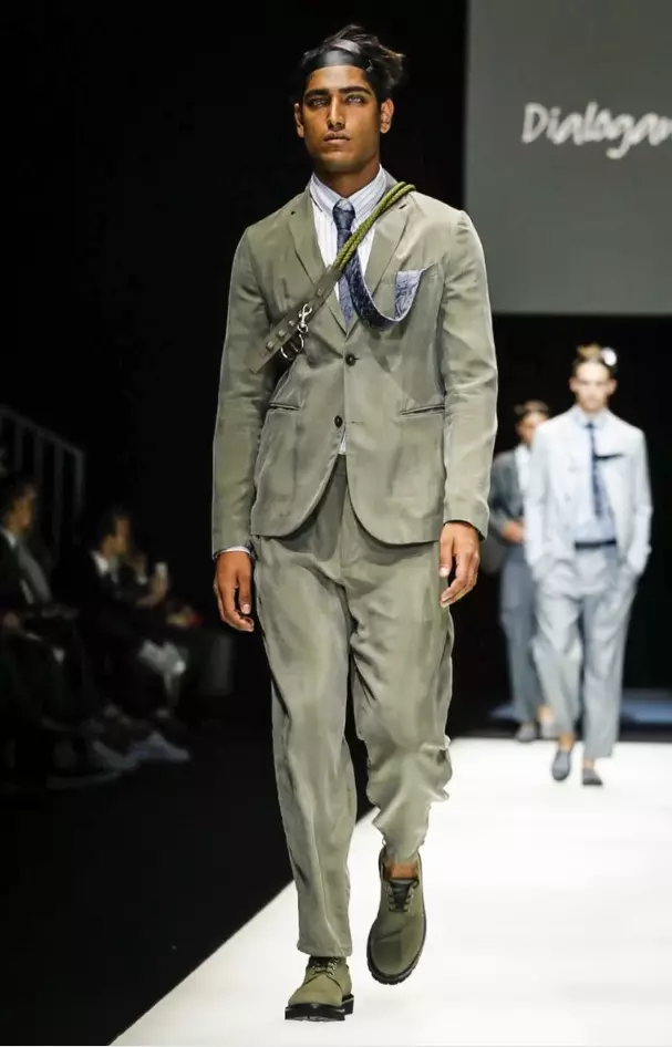 PÁNSKÉ OBLEČENÍ EMPORIO ARMANI JARO LÉTO 2018 MILAN54