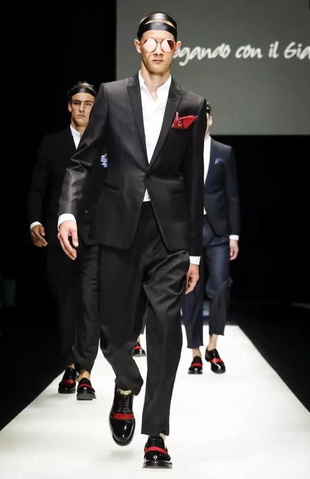 EMPORIO ARMANI 2018KO UDABERRI UDAKO GIZONEZKOAK MILAN56