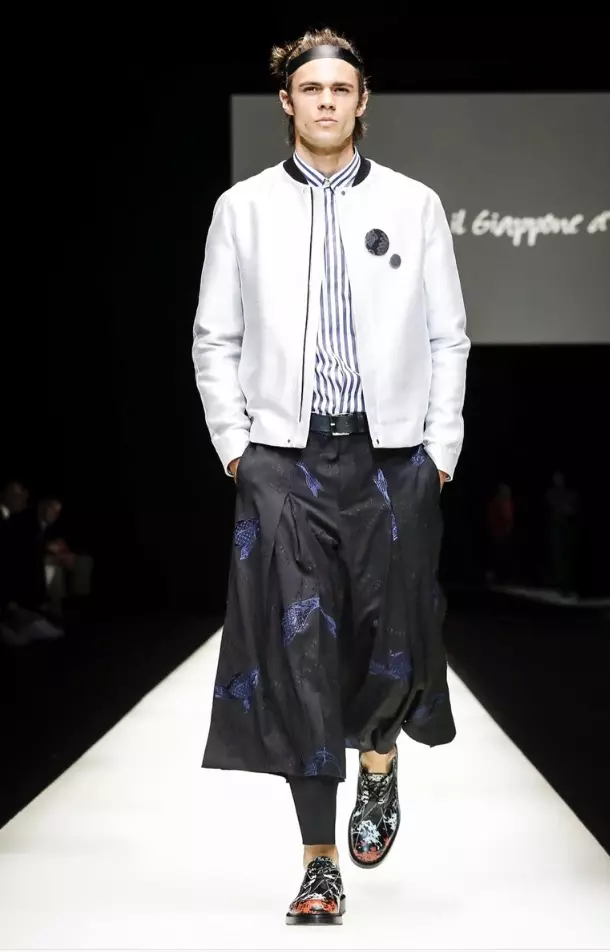 EMPORIO ARMANI HOMBRE PRIMAVERA VERANO 2018 MILÁN58