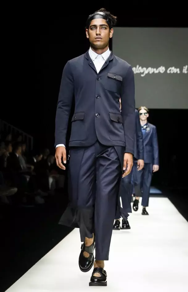 PÁNSKÉ OBLEČENÍ EMPORIO ARMANI JARO LÉTO 2018 MILAN66