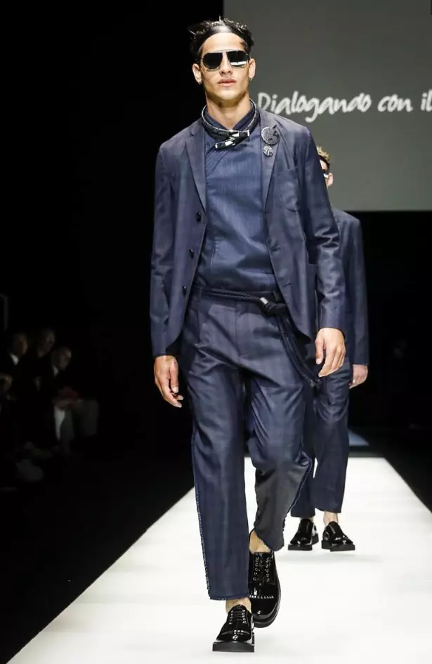 EMPORIO ARMANI MENSWEAR PRIMAVERA VERANO 2018 MILÁN67