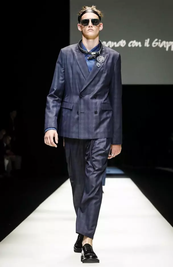 EMPORIO ARMANI 2018KO UDABERRI UDAKO GIZONEZKOAK MILAN68