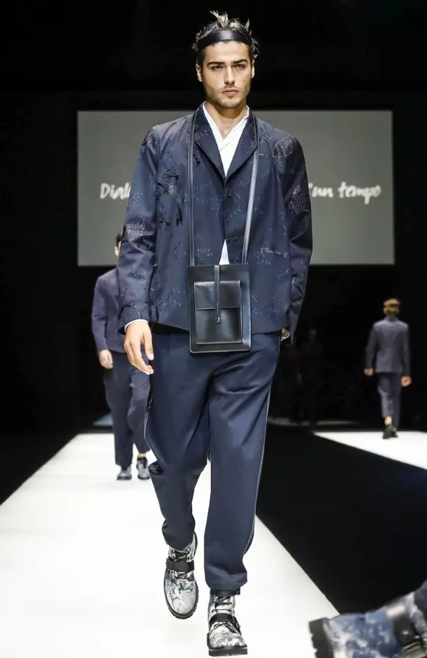 EMPORIO ARMANI MENSWEAR PRIMAVERA VERANO 2018 MILAN73