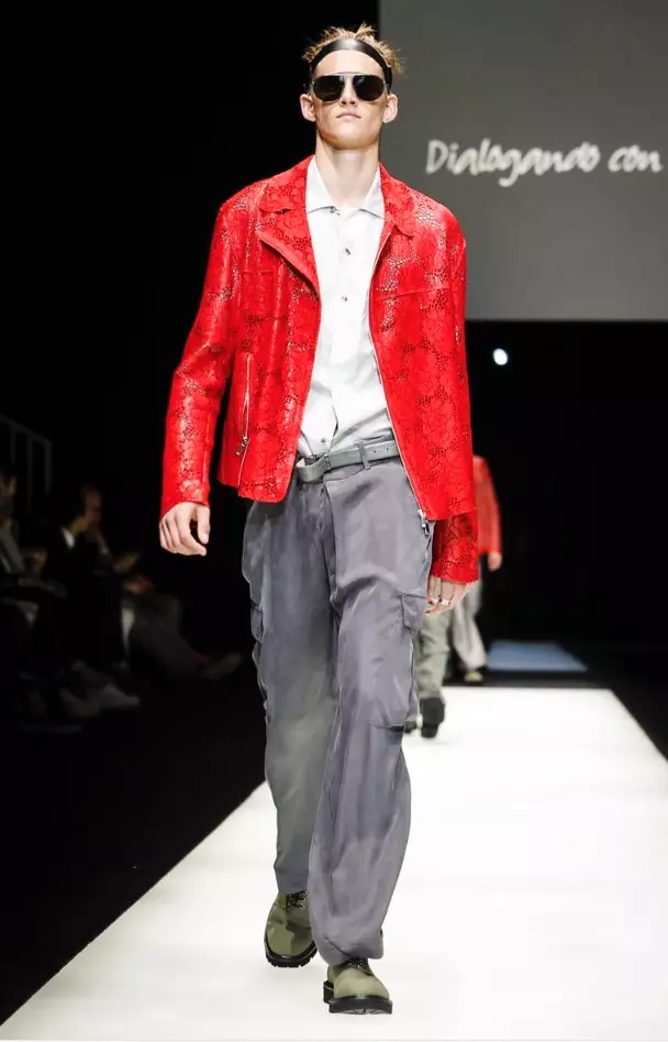 EMPORIO ARMANI MENSWEAR PRIMAVERA VERÃO 2018 MILÃO 76