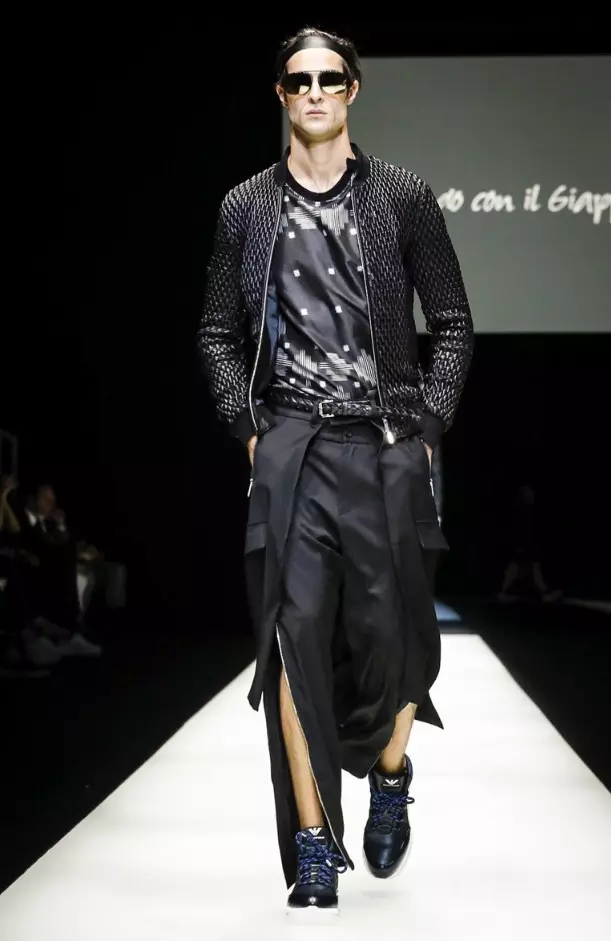 EMPORIO ARMANI MENSWEAR PRIMAVERA VERÃO 2018 MILÃO 10