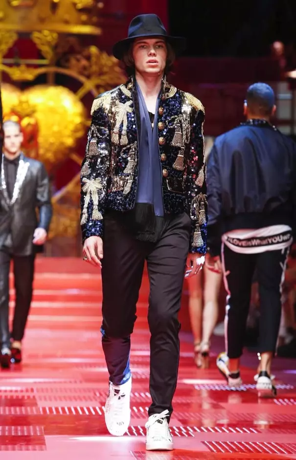 DOLCE & GABBANA HOMME PRINTEMPS ÉTÉ 2018 MILAN1