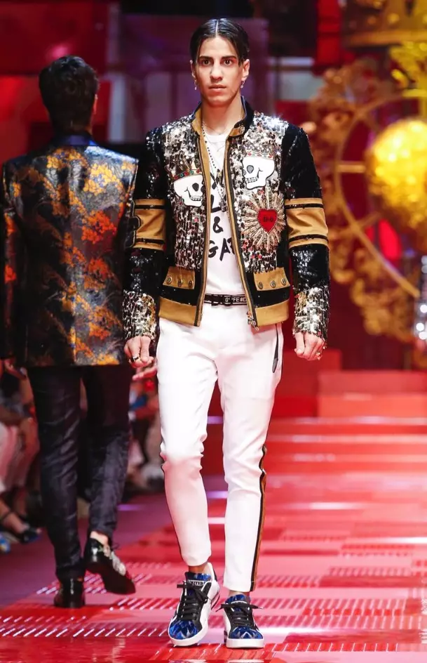 DOLCE & GABBANA MENSWEAR SPRING HLOBO 2018 MILAN15