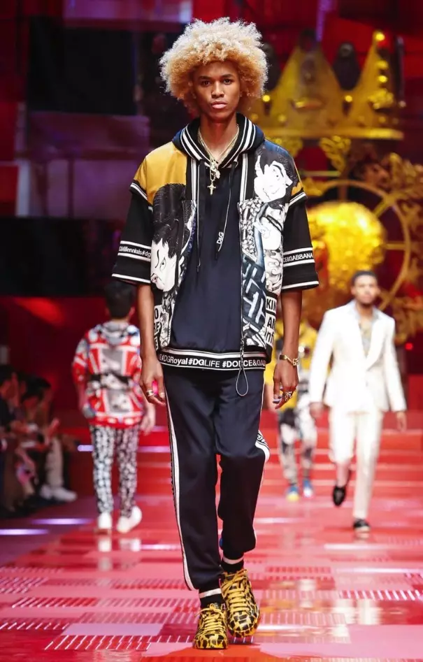 DOLCE & GABBANA පිරිමි ඇඳුම් වසන්ත 2018 MILAN17