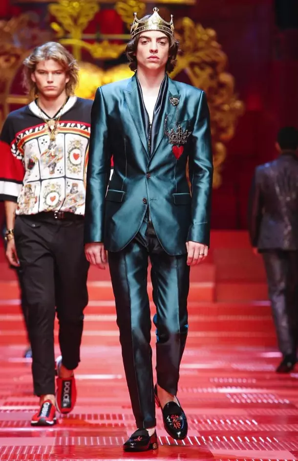 DOLCE & GABBANA MENSWEAR REBBIA SAJF 2018 MILAN19