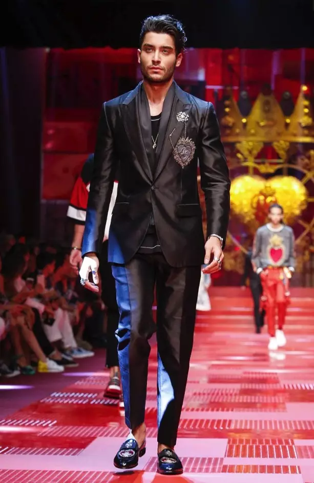 DOLCE & GABBANA MENSWEAR SPRING HLOBO 2018 MILAN21