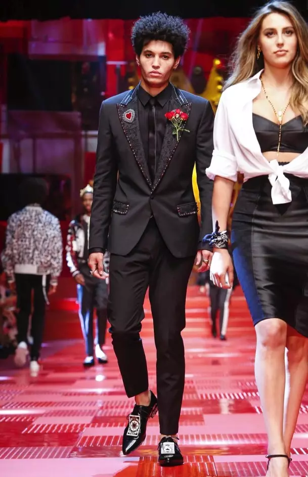 DOLCE & GABBANA පිරිමි ඇඳුම් වසන්ත 2018 MILAN24