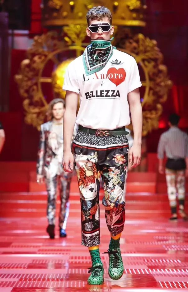 DOLCE & GABBANA පිරිමි ඇඳුම් වසන්ත 2018 MILAN30