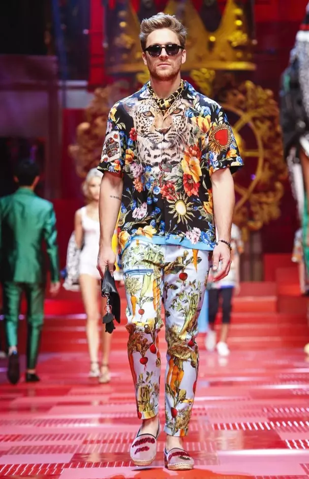 DOLCE & GABBANA HOMME PRINTEMPS ÉTÉ 2018 MILAN36