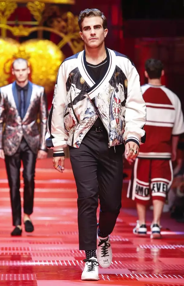 DOLCE & GABBANA පිරිමි ඇඳුම් වසන්ත 2018 MILAN48