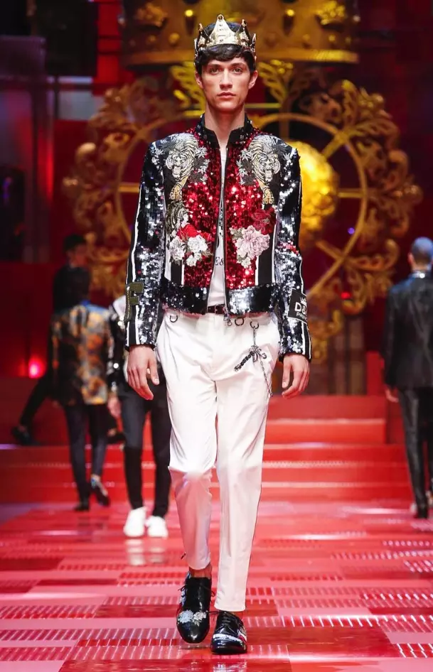 DOLCE & GABBANA HOMME PRINTEMPS ÉTÉ 2018 MILAN49