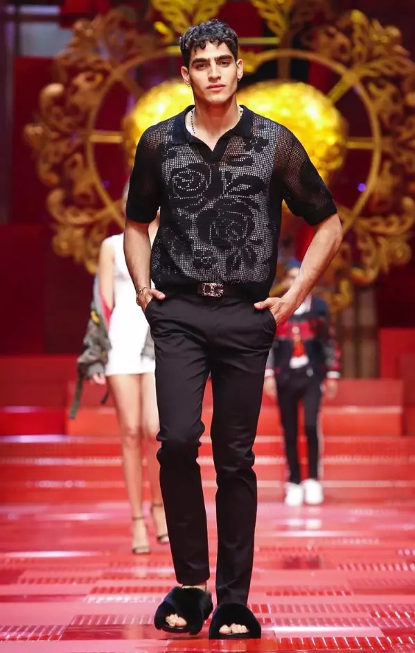 DOLCE & GABBANA පිරිමි ඇඳුම් වසන්ත ගිම්හාන 2018 MILAN5