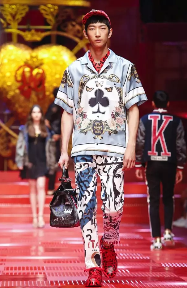 DOLCE & GABBANA පිරිමි ඇඳුම් වසන්ත 2018 MILAN58