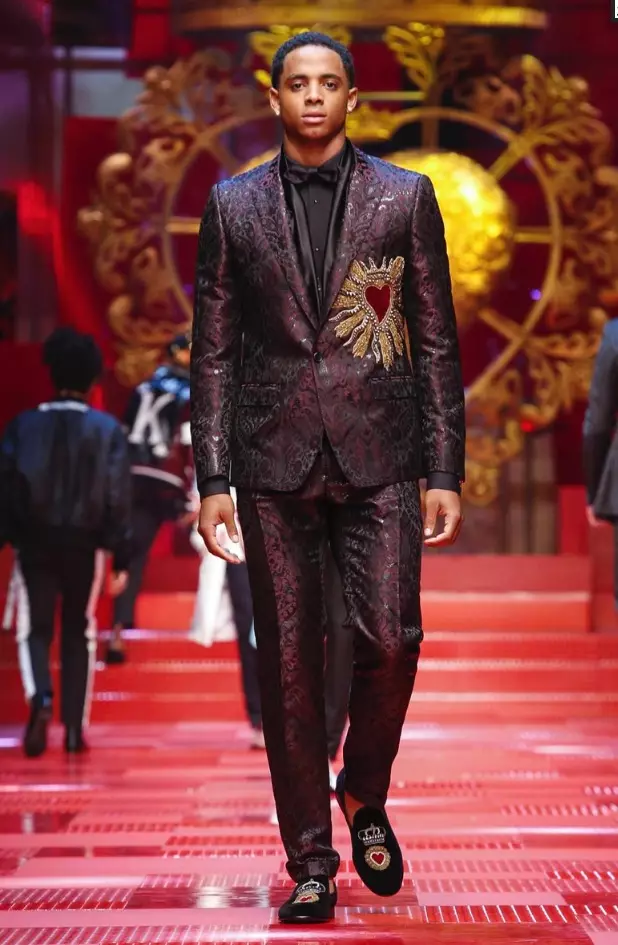 DOLCE & GABBANA MENSWEAR SPRING HLOBO 2018 MILAN73