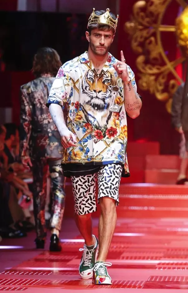 DOLCE & GABBANA MENSWEAR SPRING HLOBO 2018 MILAN78