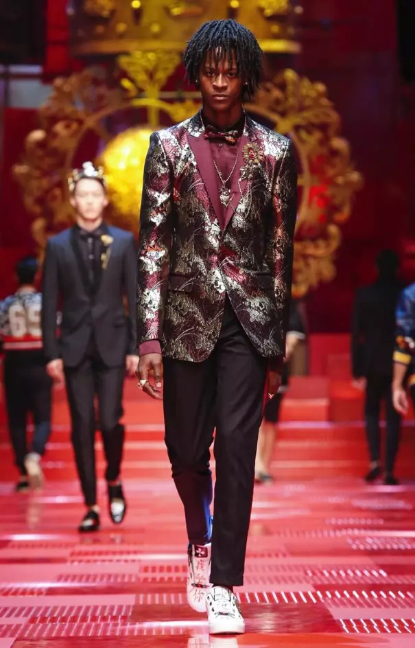 DOLCE & GABBANA MENSWEAR SPRING HLOBO 2018 MILAN8