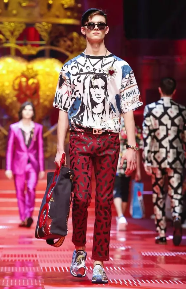 DOLCE & GABBANA HOMME PRINTEMPS ÉTÉ 2018 MILAN82