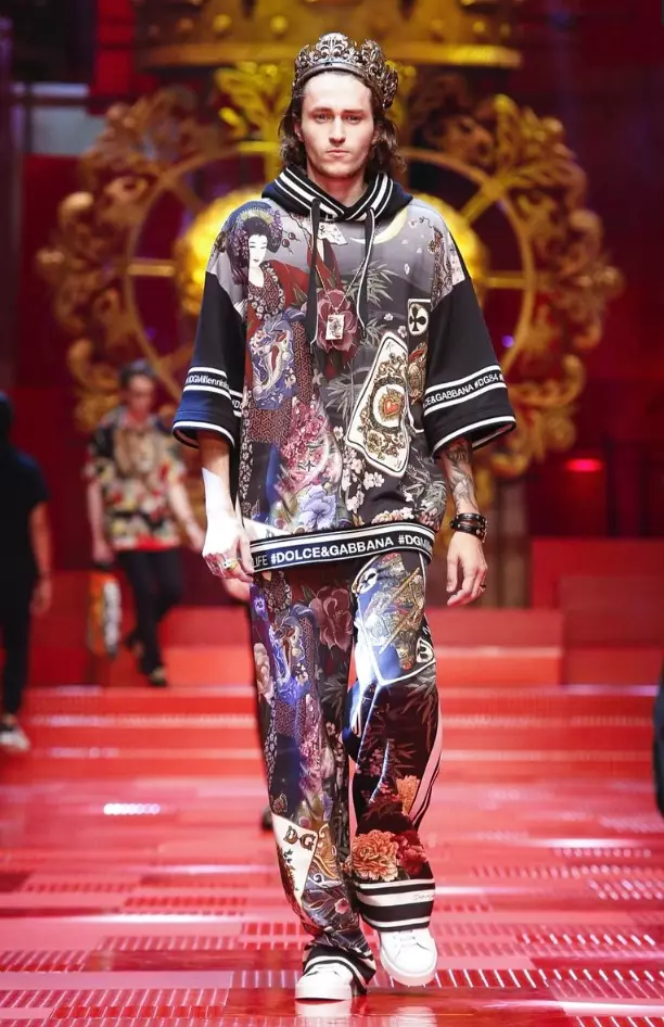 DOLCE & GABBANA HOMME PRINTEMPS ÉTÉ 2018 MILAN85