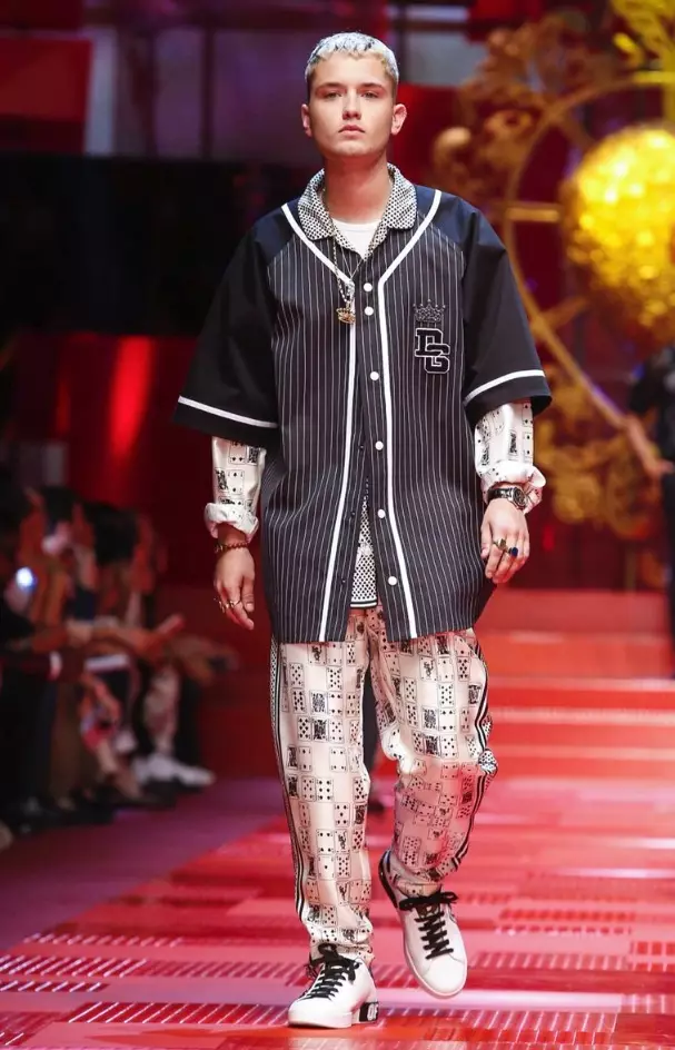 DOLCE & GABBANA පිරිමි ඇඳුම් වසන්ත 2018 MILAN87