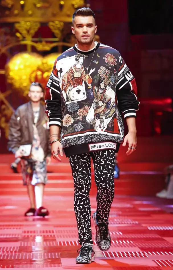 DOLCE & GABBANA පිරිමි ඇඳුම් වසන්ත 2018 MILAN88