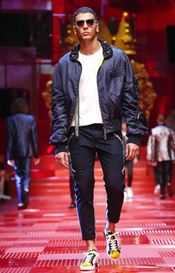 DOLCE & GABBANA පිරිමි ඇඳුම් වසන්ත 2018 MILAN89