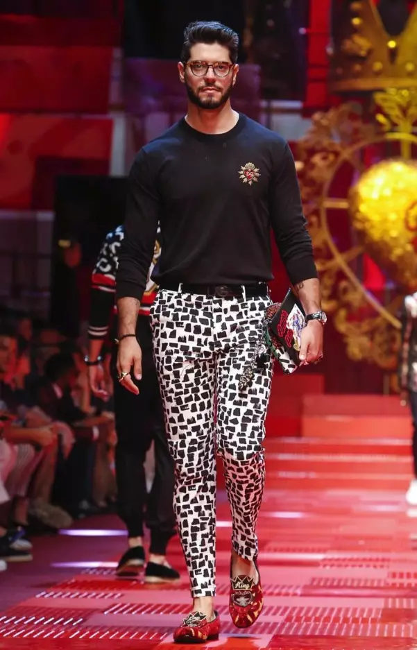 DOLCE & GABBANA HOMME PRINTEMPS ÉTÉ 2018 MILAN95