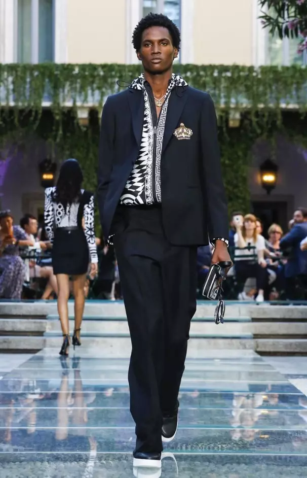 VERSACE පිරිමි ඇඳුම් වසන්ත ගිම්හාන 2018 MILAN13