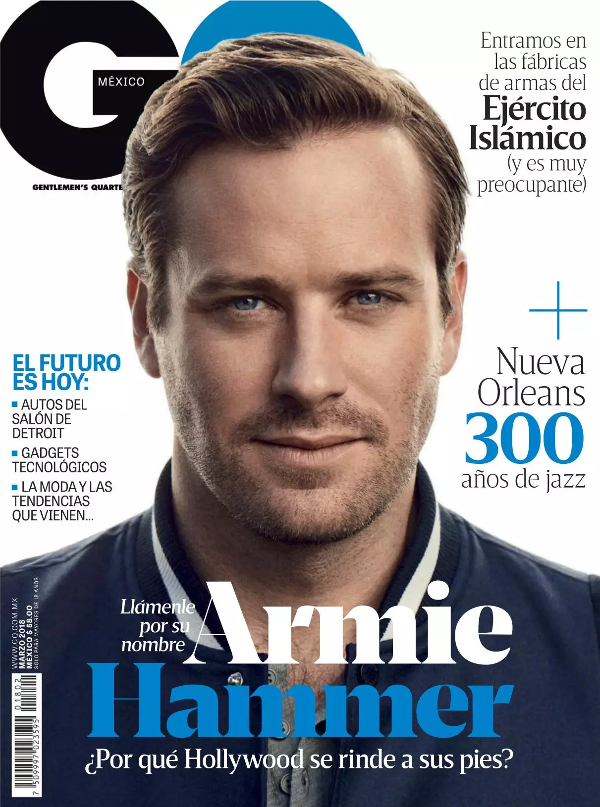 2018-يىلى 3-ئايدىكى GQ مېكسىكىدىكى Armie Hammer 5223_1