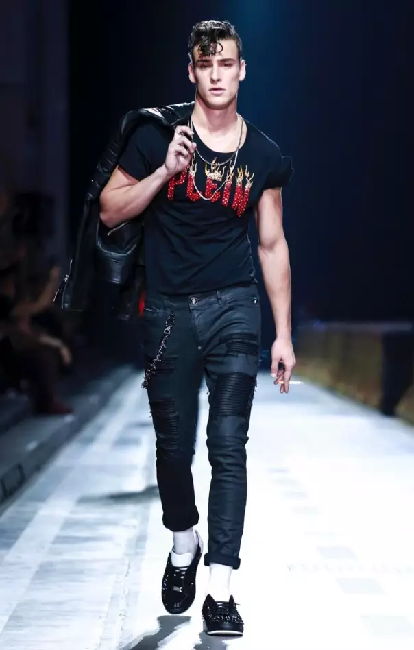 PHILIPP PLEIN MENSWEAR PRIMAVERA VERÃO 2018 MILÃO 56