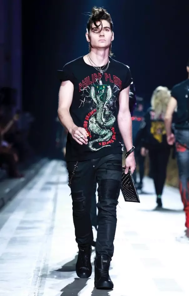 PHILIPP PLEIN MENSWEAR PRIMAVERA VERÃO 2018 MILÃO 63