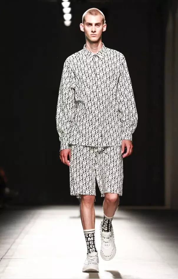 MSGM MENSWEAR Caij Nplooj Ntoos Hlav 2018 MILAN43