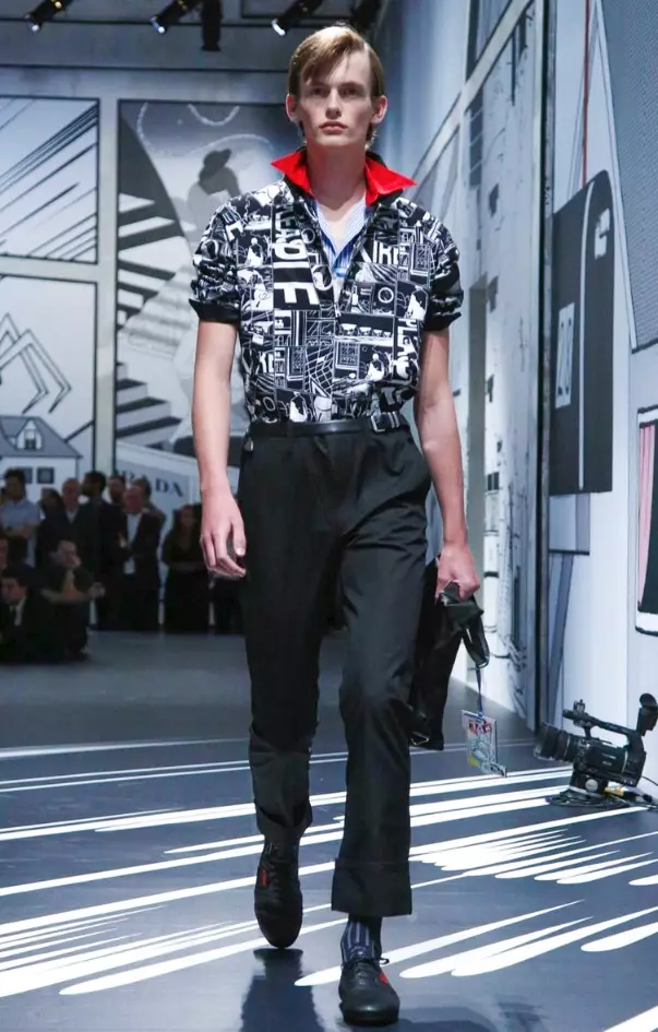 PRADA PÁNSKÉ OBLEČENÍ JARO LÉTO 2018 MILAN42