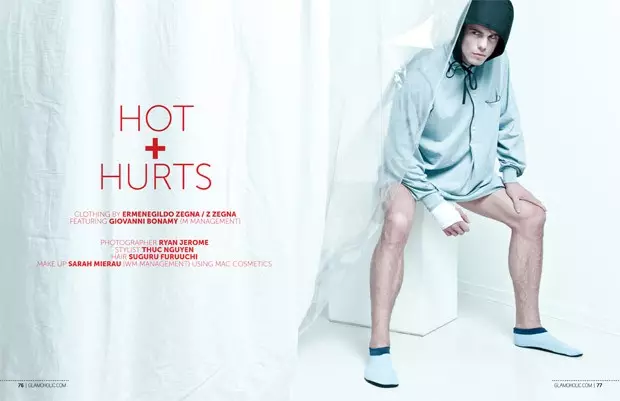 Glamoholic Magazine Hot + Hurts Fotograf: Ryan Jerome. Stylista: Thuc Nguyen. Vlasy: Suguru Furuuchi. Make-up: Sarah Mierau.