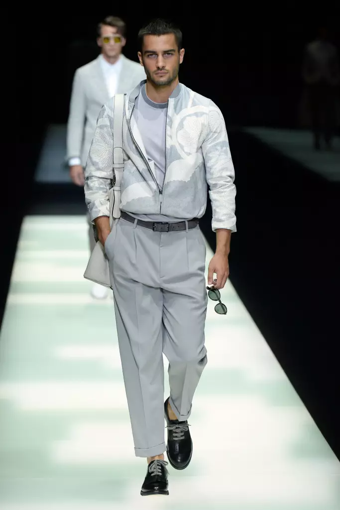 Gwanwyn Dynion Giorgio Armani 2018