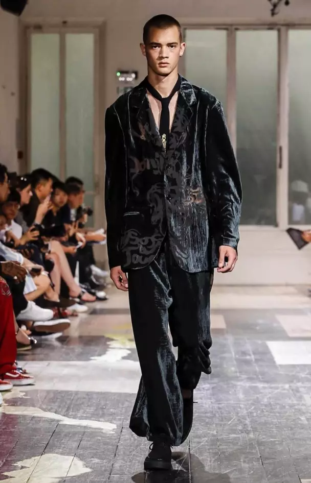 YOHJI YAMAMOTO MENSWEAR ربيع صيف 2018 باريس 16