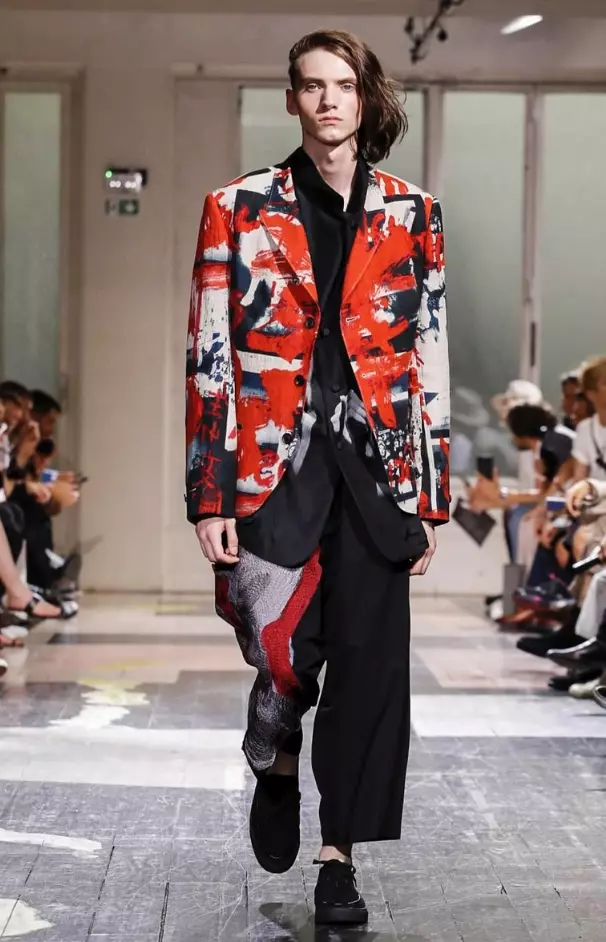 YOHJI YAMAMOTO MENSWEAR PAVASARIO VASARĖ 2018 PARIS3