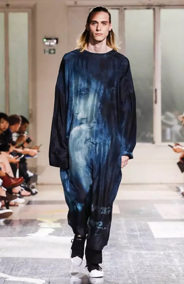 YOHJI YAMAMOTO MENSWEAR PRIMAVERA DE VERÃO 2018 PARIS 25