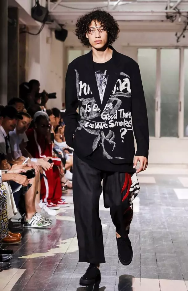 YOHJI YAMAMOTO MENSWEAR PRINTEMPO SOMERO 2018 PARIS30