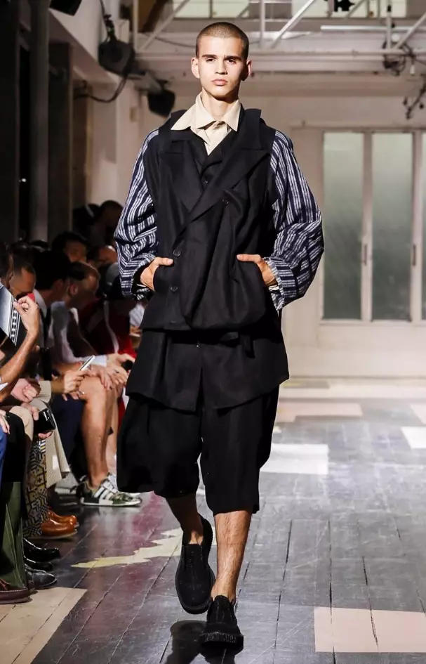 YOHJI YAMAMOTO MENSWEAR နွေဦးနွေရာသီ 2018 PARIS7