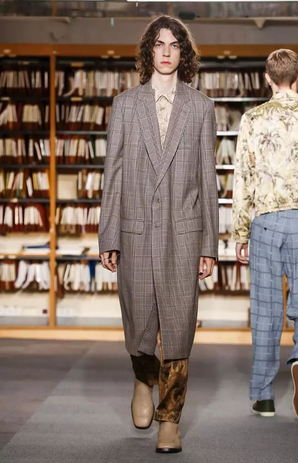 СУХАЯ МУЖСКАЯ ОДЕЖДА VAN NOTEN ВЕСНА ЛЕТО 2018 ПАРИЖ22