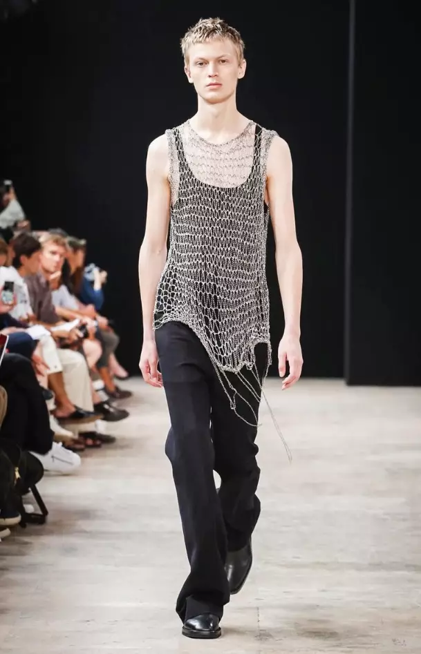 ANN DEMEULEMEESTER MENSWEAR PRINTAN ETE 2018 PARIS30