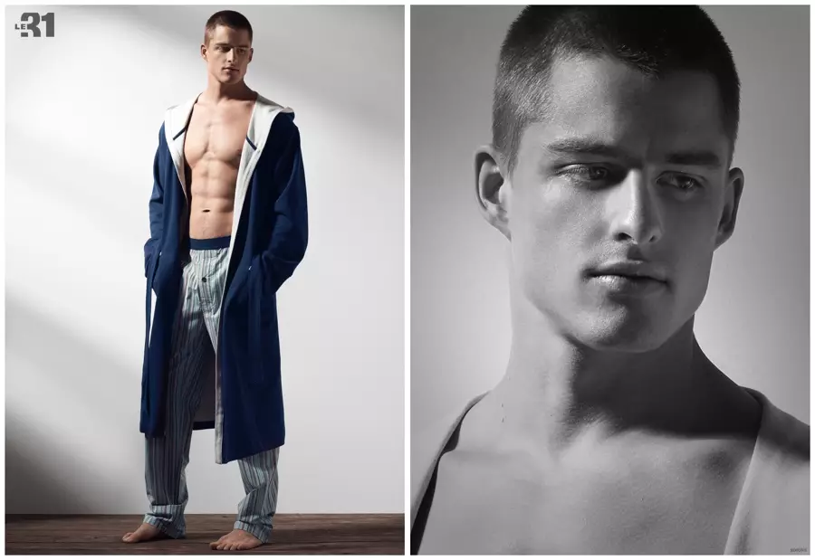 Wajah semasa kempen musim bunga-musim panas 2015 Dsquared2, model Silvester Ruck mengikuti penggambaran Dorian yang kurang ajar dengan pertunjukan baharu untuk peruncit Kanada Simons. Silvester berhubung dengan Simons untuk penggambaran studio untuk menyerlahkan tawaran pakaian dalam dan pakaian santai terbaharunya. Walaupun pelbagai gaya seluar dalam menawarkan tema nautika, pakaian santai mengekalkan kesejukan yang mudah dalam kelabu.