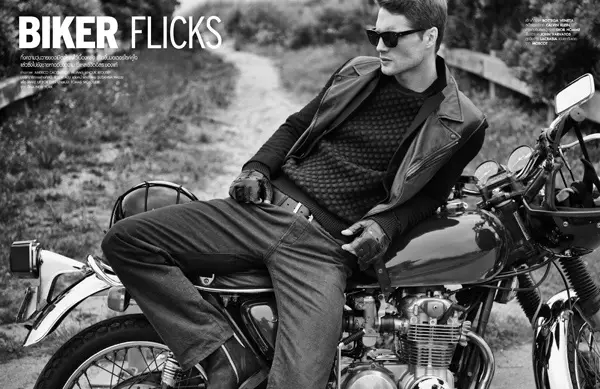 Bikers Flicks | ტომას სკოლუდიკი L'Officiel Hommes Thailand-ისთვის 5495_1