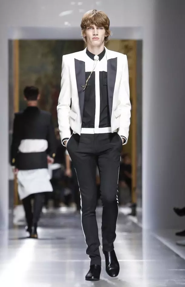 BALMAIN MENSWEAR orisun omi ooru 2018 PARIS1