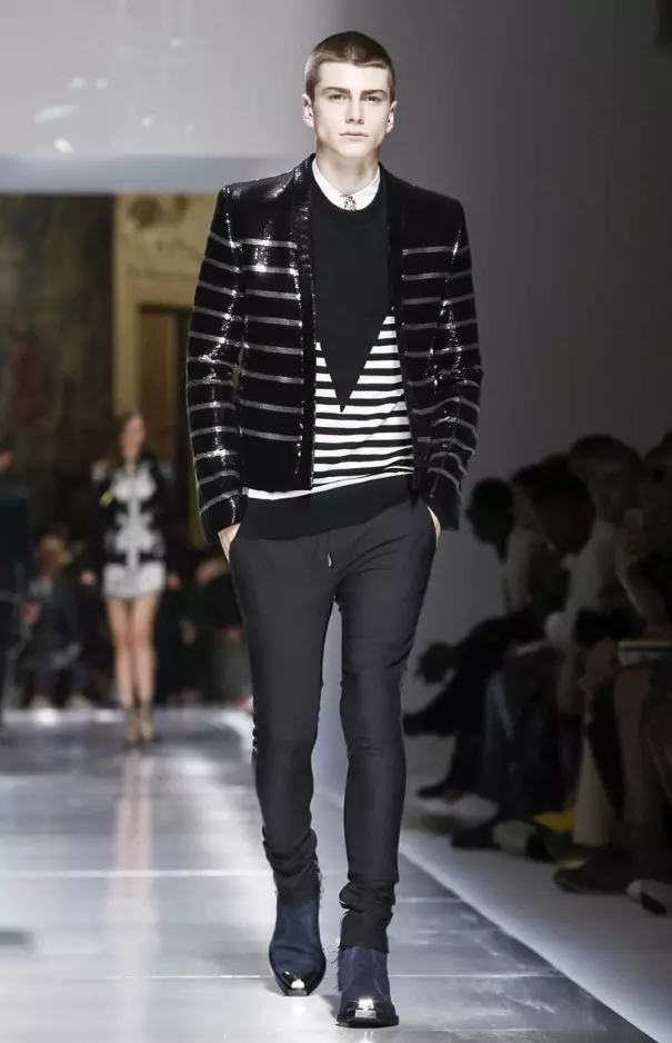 BALMAIN MENSWEAR Caij Nplooj Ntoos Hlav 2018 PARIS23